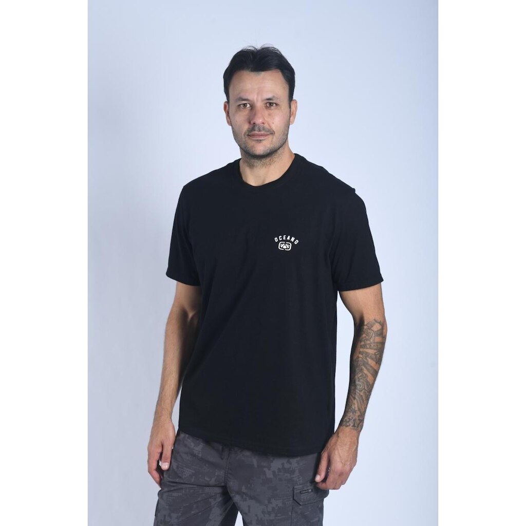 Camiseta Masculina Oceano Est Costas Malha Gold 103496