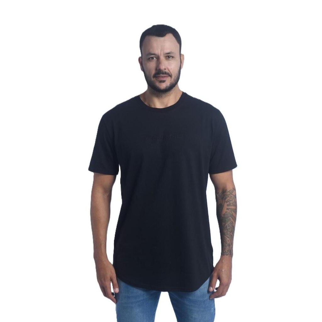 Camiseta Masculina Oceano Long Tech Gold 103265