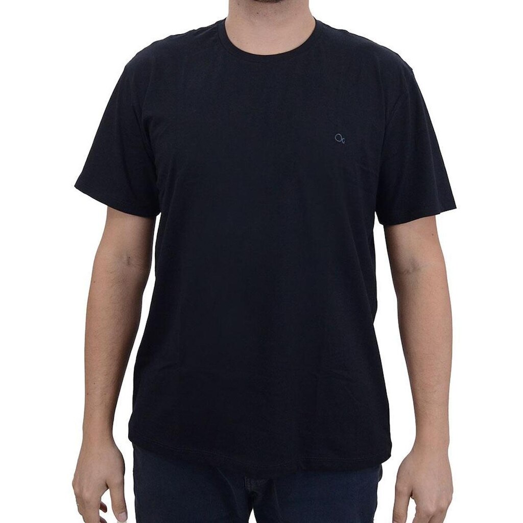 Camiseta Masculina Ogochi Plus Size Essencial Preta - 006000