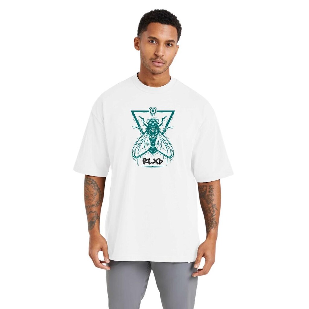 Camiseta Masculina Oversized Estampada em Algodão Toque Macio