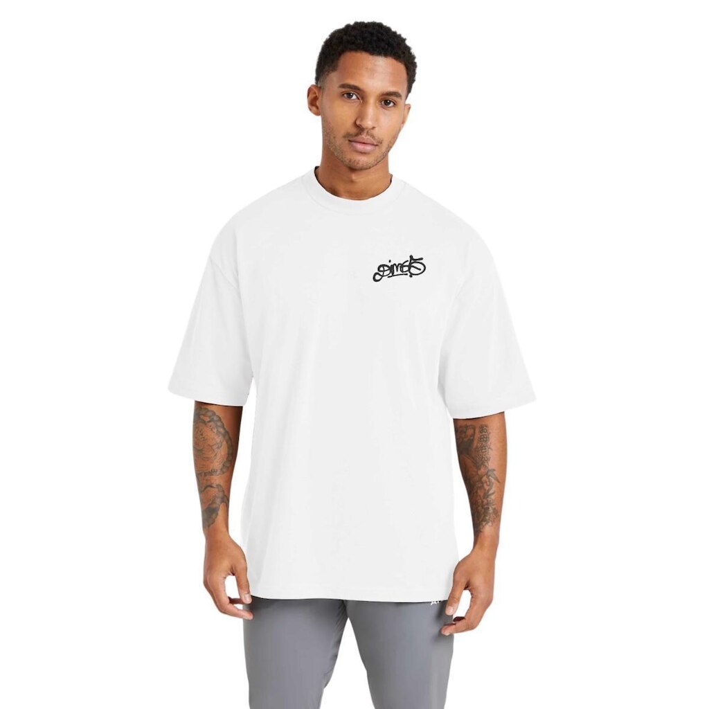 Camiseta Masculina Oversized Estampada em Algodão Toque Macio