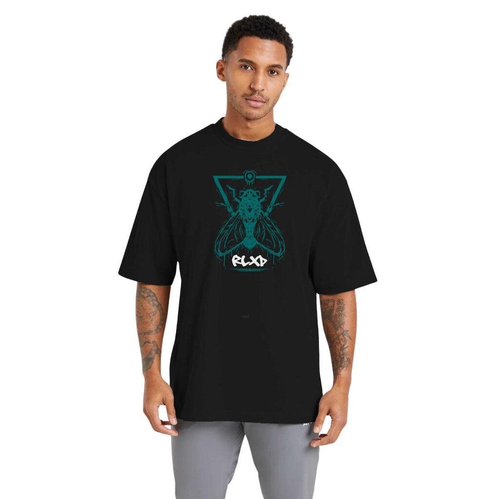 Camiseta Masculina Oversized Estampada em Algodão Toque Macio