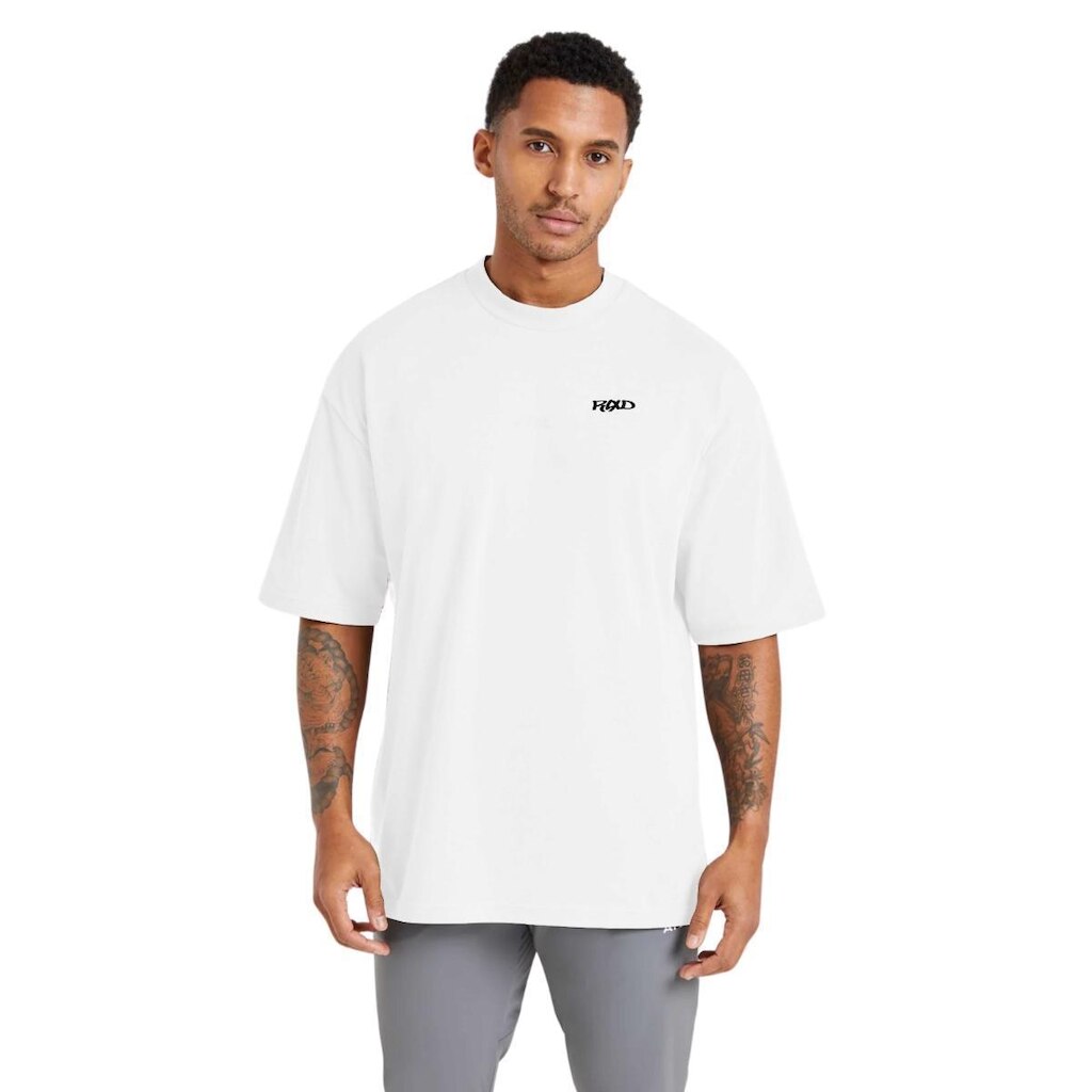 Camiseta Masculina Oversized Estampada em Algodão Toque Macio