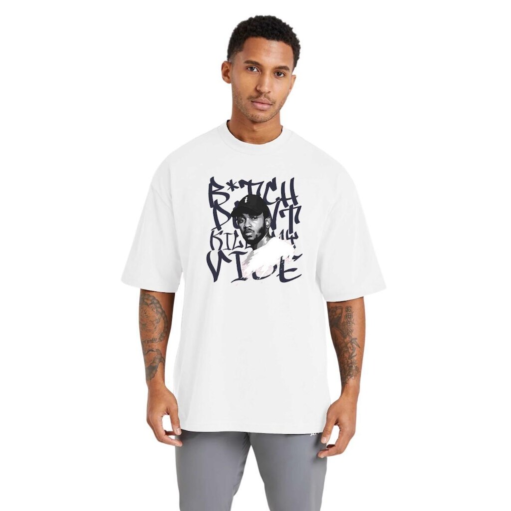 Camiseta Masculina Oversized Estampada em Algodão Toque Macio