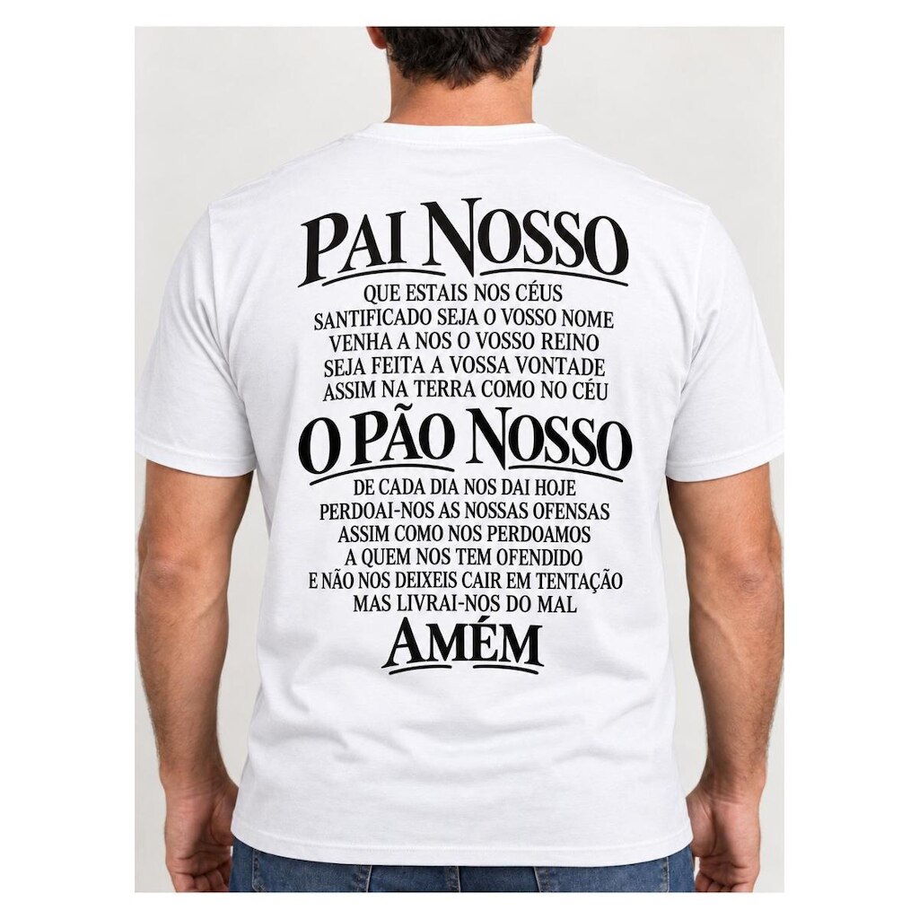 Camiseta Masculina Pai Nosso