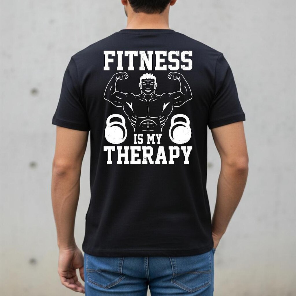 Camiseta Masculina Personalizada Estampada Preta Camisa Treino Musculação Academia Versátil Limitada