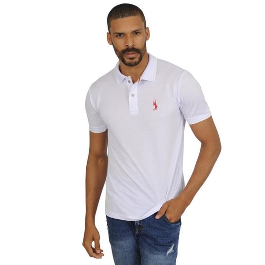 Camiseta Masculina Polo John Pull Manga Curta Moda Casual