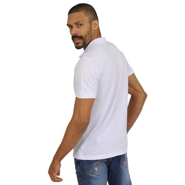 Camiseta Masculina Polo John Pull Manga Curta Moda Casual