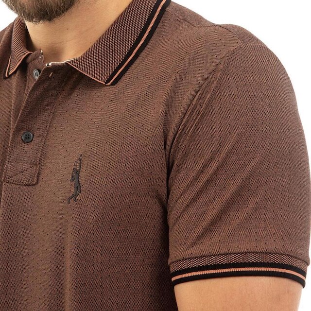 Camiseta Masculina Polo John Pull Manga Curta Moda Casual