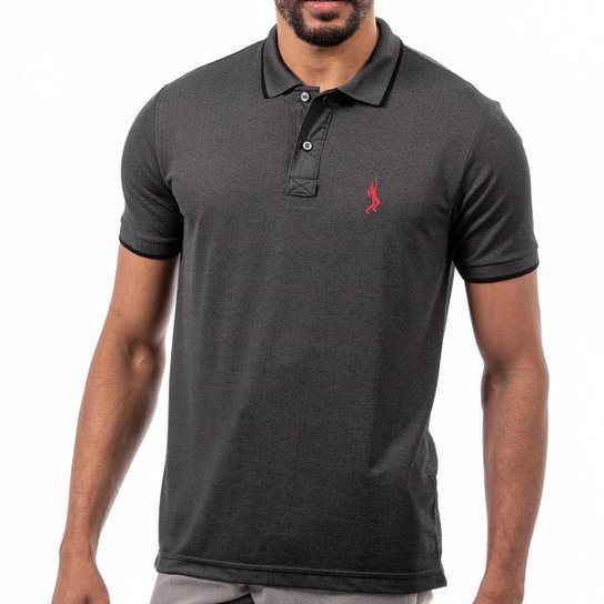 Camiseta Masculina Polo John Pull Manga Curta Moda Casual