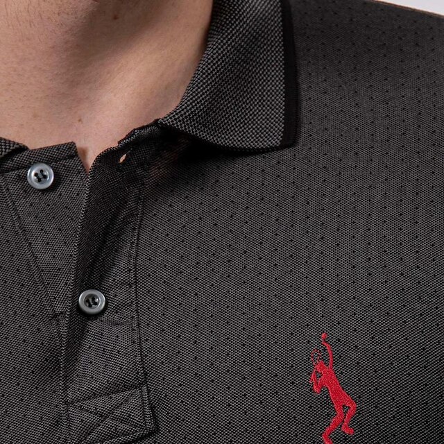 Camiseta Masculina Polo John Pull Manga Curta Moda Casual