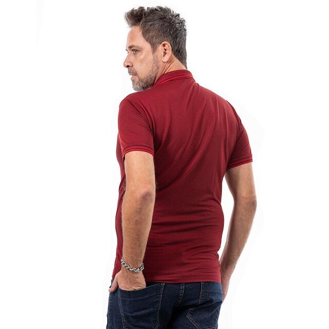 Camiseta Masculina Polo John Pull Manga Curta Moda Casual