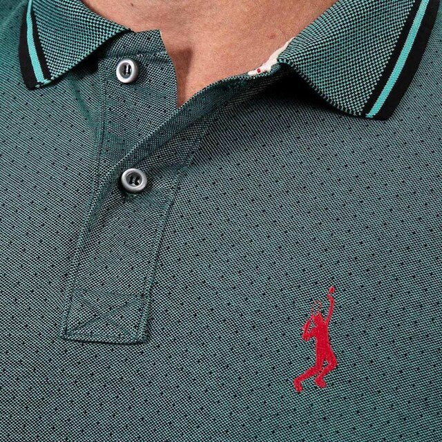 Camiseta Masculina Polo John Pull Manga Curta Moda Casual