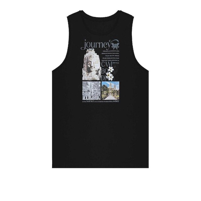 Camiseta Masculina Regata Machão Jornada Estampa Frontal