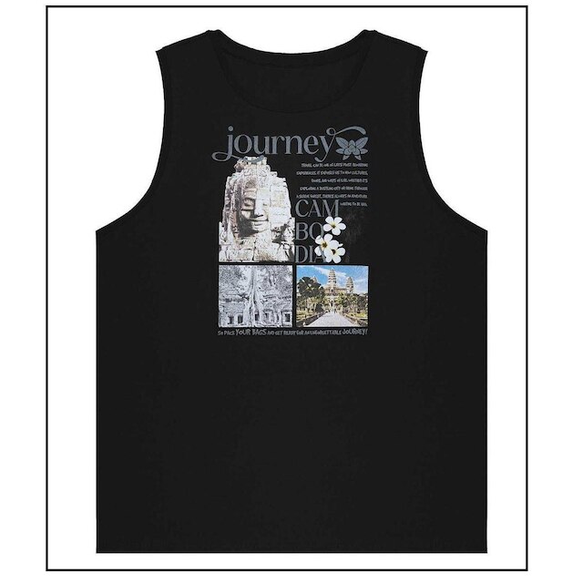 Camiseta Masculina Regata Machão Jornada Estampa Frontal