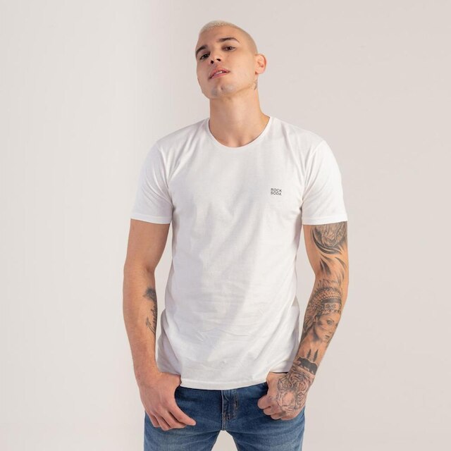 Camiseta Masculina Rock e Soda Estampa Traseira Estilo
