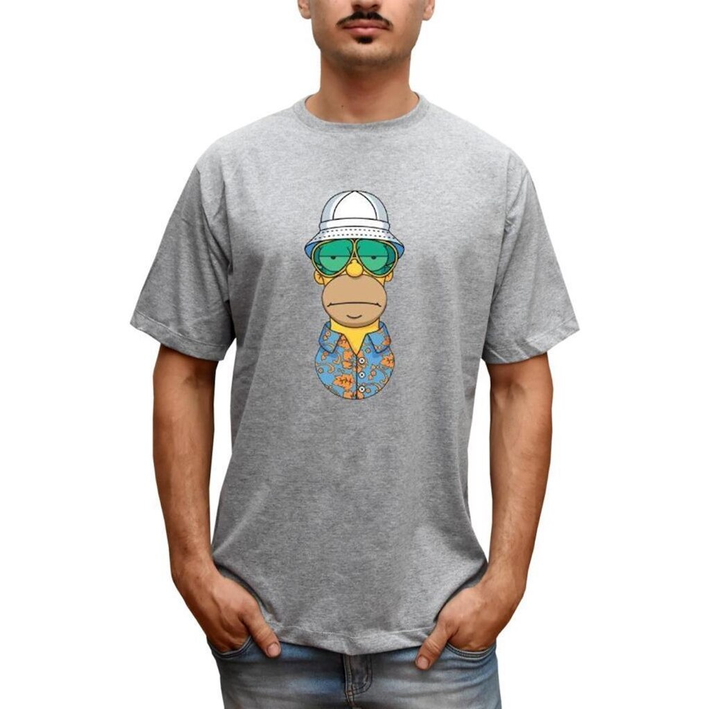 Camiseta Masculina Simpsons Homer Hawaii Tumblr Férias