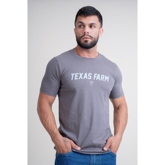 Camiseta Masculina Texas Farm - Cm111 - Cinza Medio