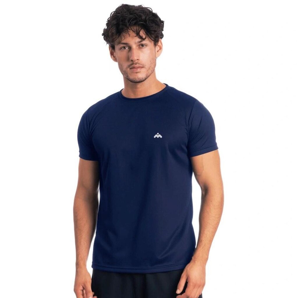 Camiseta Masculino Dry Manga Curta Mezul Losango Essencial