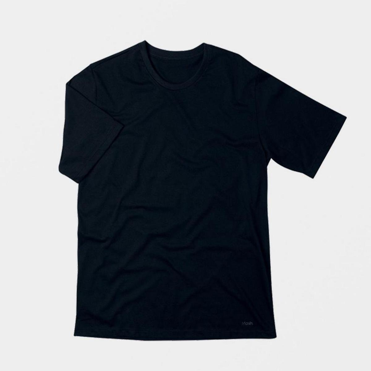 Camiseta Mash Básica Manga Curta Em Algodão Masculina - Preto é ruim? Camiseta Mash Básica Manga Curta Em Algodão Masculina - Preto é boa?