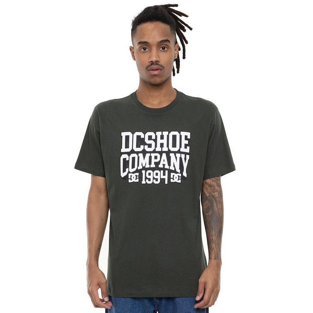 CAMISETA M/C CALI STACK - VERDE ESCURO - P