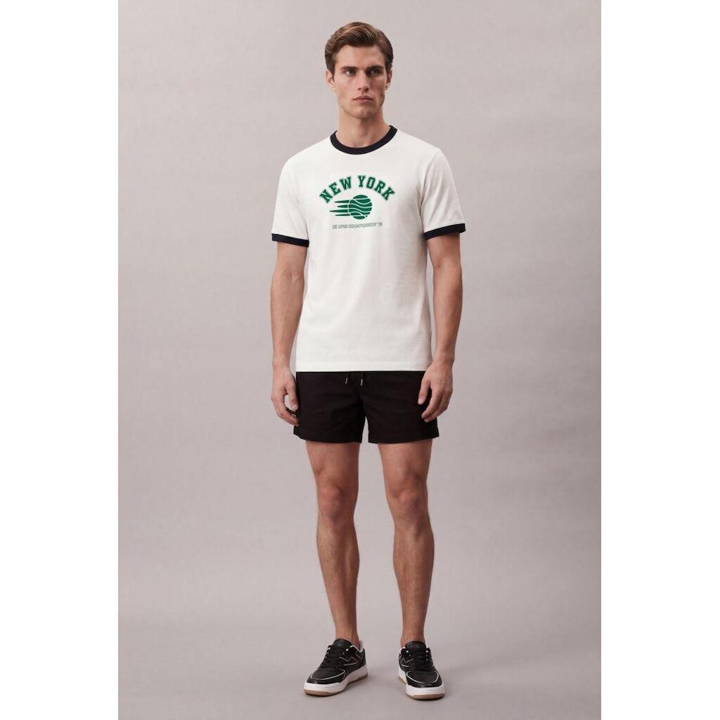 Camiseta Mc Ckj Masc New York Tennis - Off White