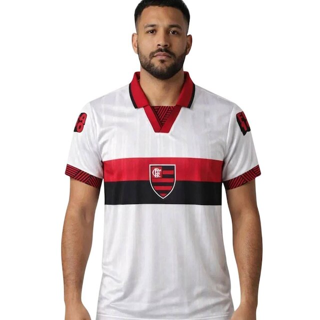 CAMISETA M/C FLAMENGO RETRO 1995 II 8126056-02 - BRANCO/VERMELHO P