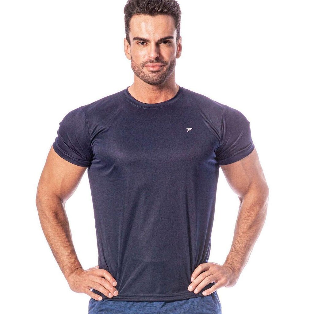 CAMISETA M/C NEW BASIC 04406-MR - AZUL MARINHO M