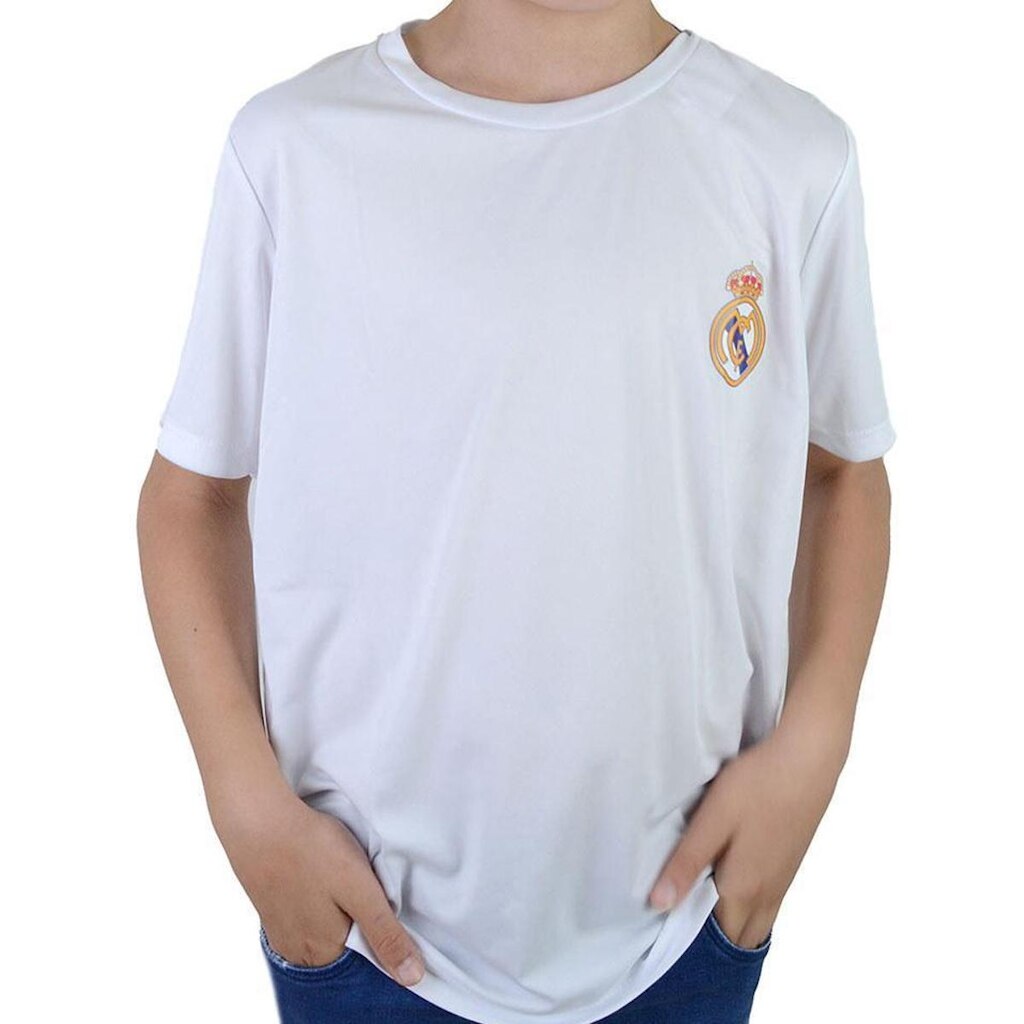 Camiseta Menino Balboa Real Madrid Branca