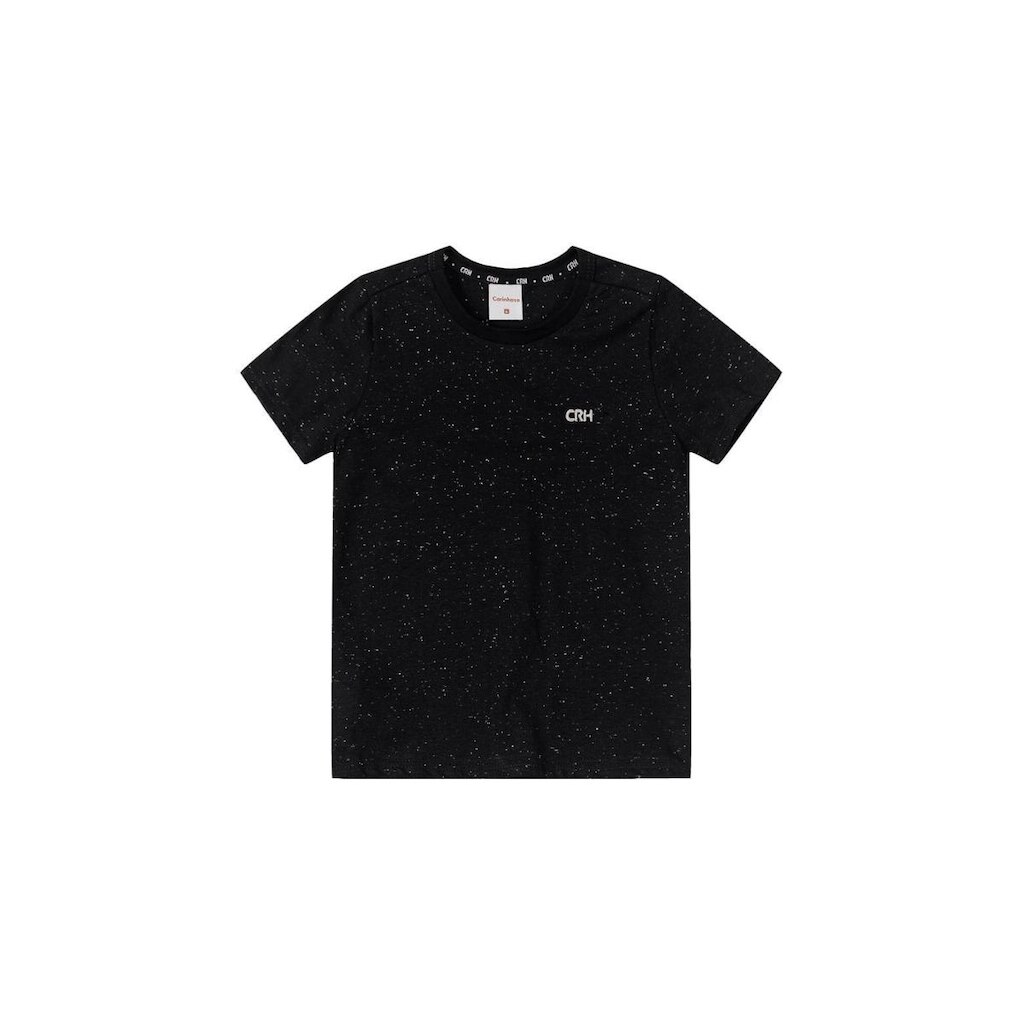 Camiseta Menino Decote Redondo Em Malha Botonê - Carinhoso