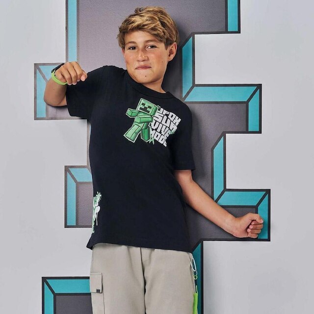 CAMISETA MENINO PRETO JOHNNY FOX