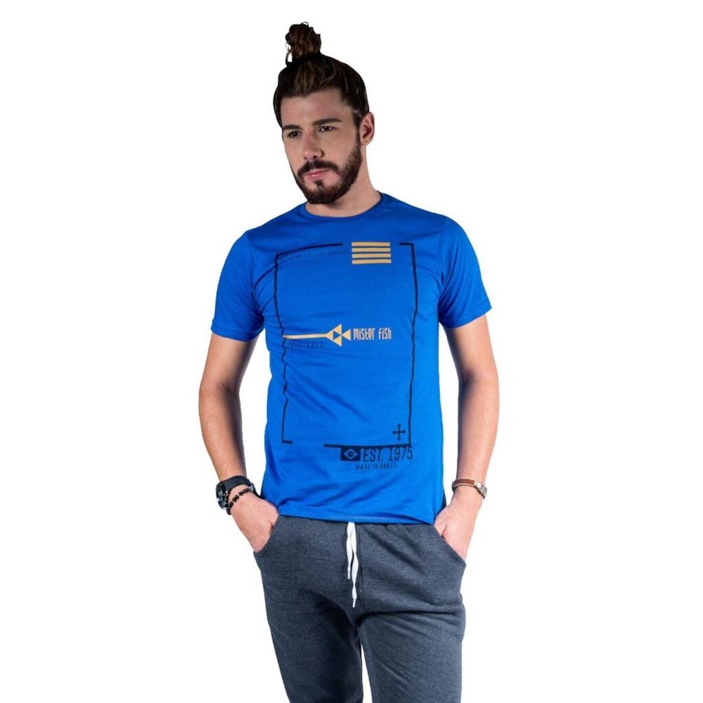 Camiseta Mister Fish Estampado Originals Est 1975 Masculina