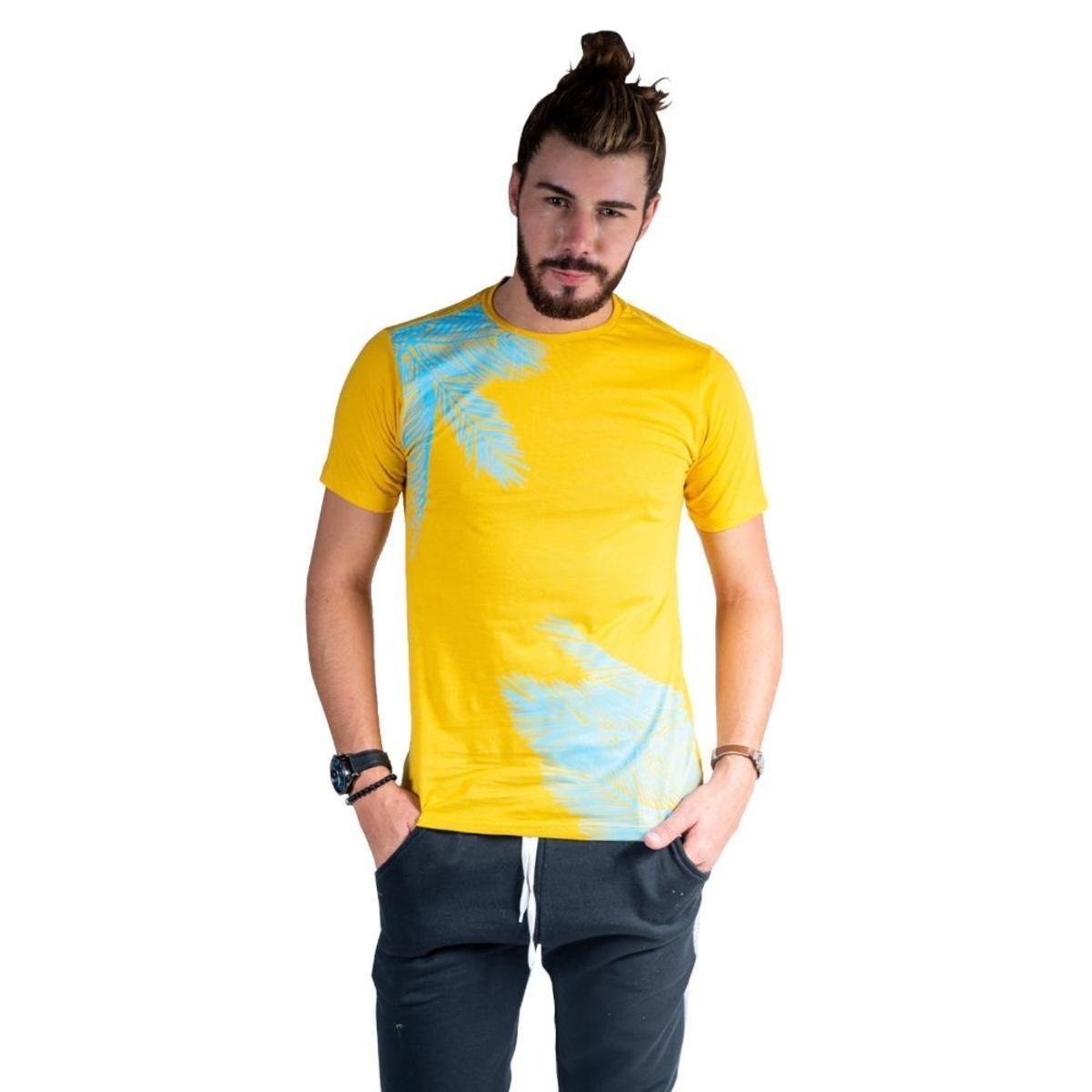 Camiseta Mister Fish Estampado Palmeiras Masculina Menor preço em Camiseta Mister Fish Estampado Palmeiras Masculina