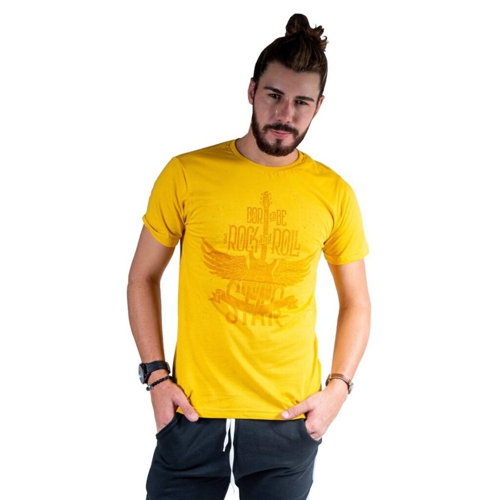 Camiseta Mister Fish Estampado Rock and Roll Masculina