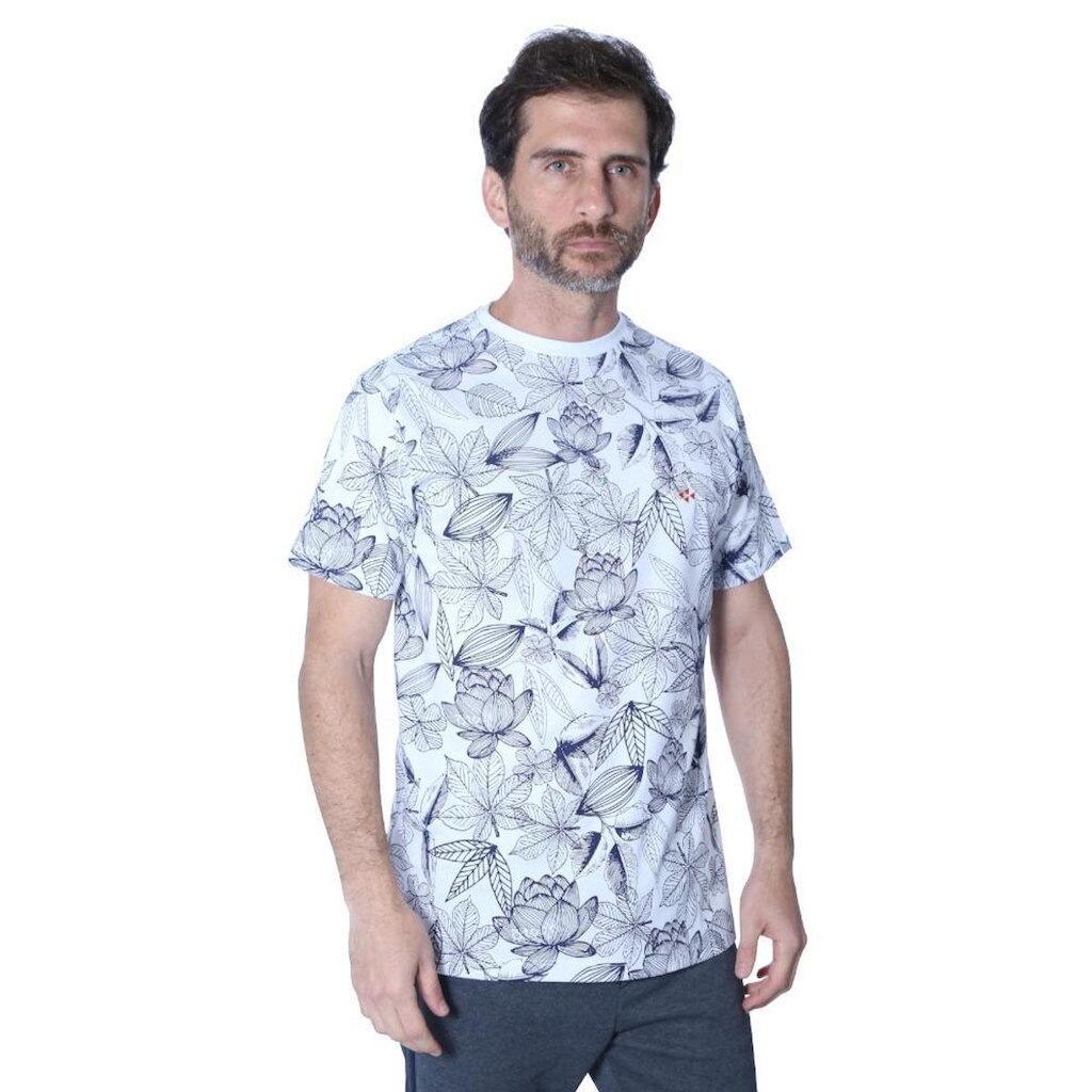 Camiseta Mister Fish Full Print Floral