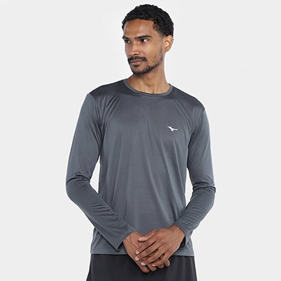 Camiseta Mizuno Nirvana Manga Longa Masculina - Masculino