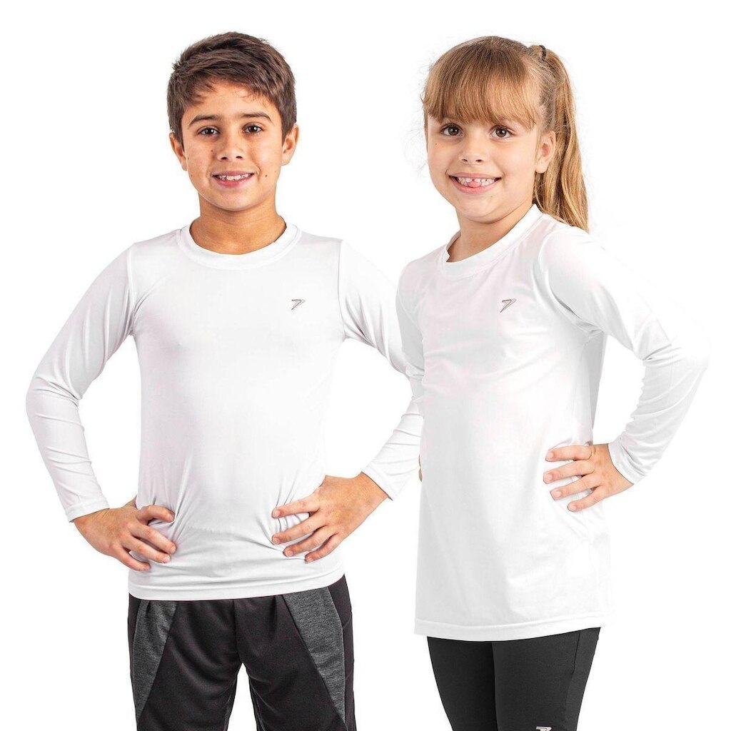 CAMISETA M/L TERMICA SKIN III 04416-BR - BRANCO/CINZA G