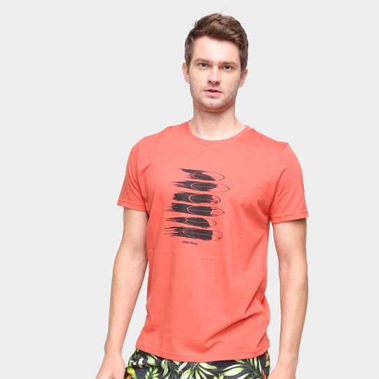 Camiseta Mormaii Fish Masculina - Laranja