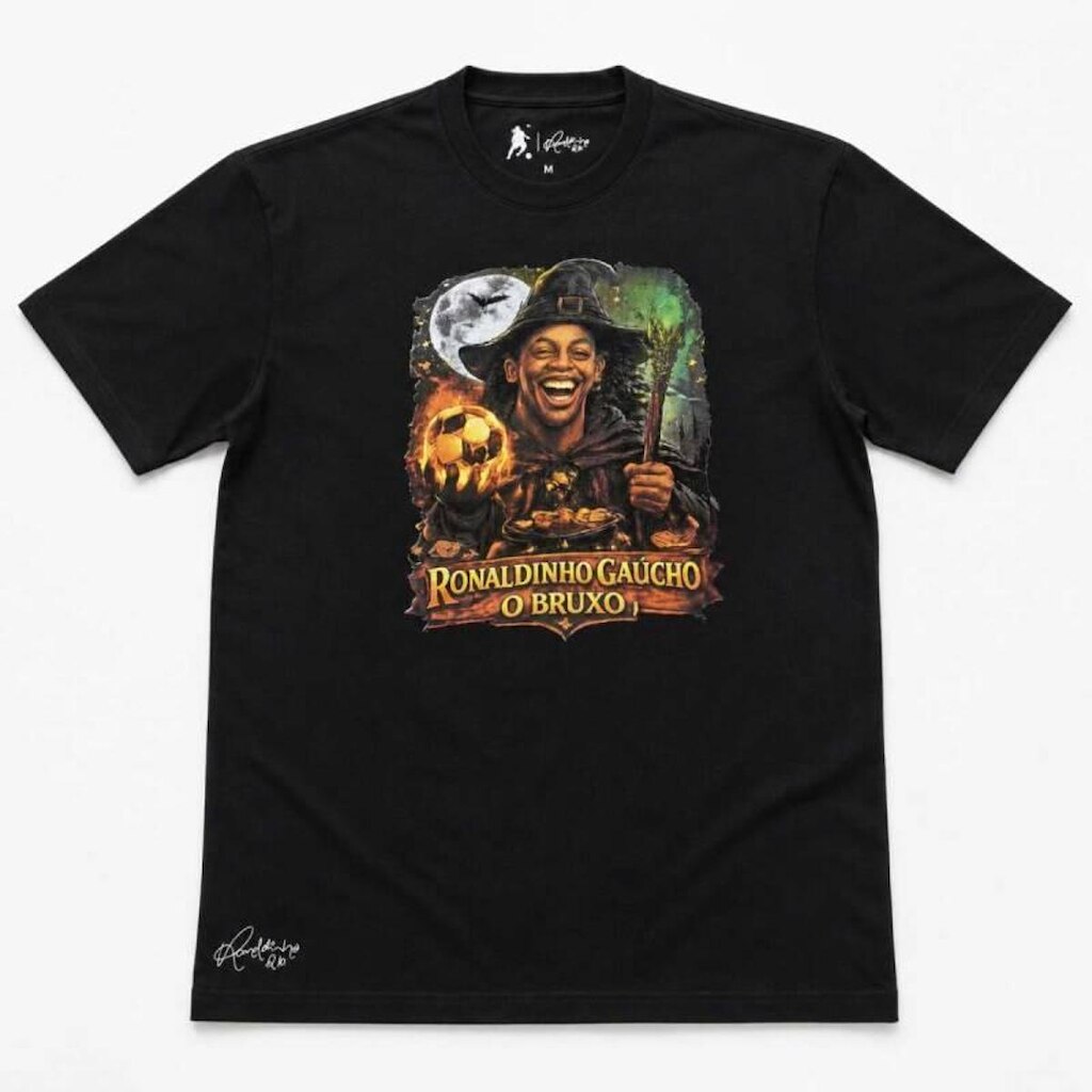 Camiseta Mormaii Ronaldinho Gaúcho - Masculino - Preto