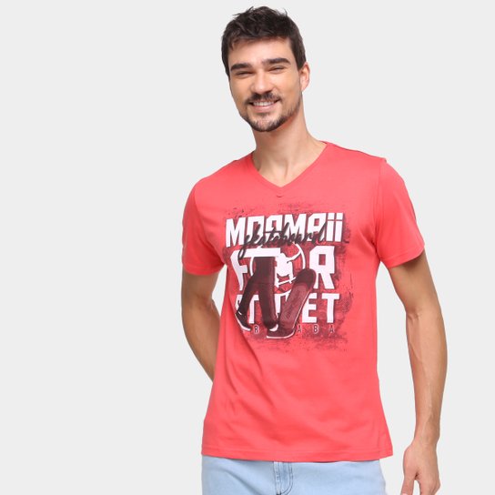Camiseta Mormaii Skateboard Masculina - Vermelho