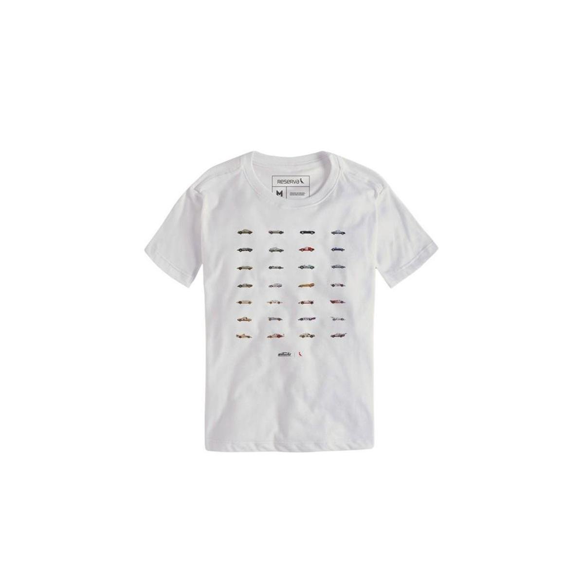 Camiseta Mosaico Carros Reserva Mini Menor preço em Camiseta Mosaico Carros Reserva Mini