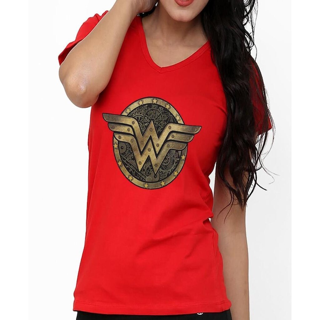 Camiseta Mulher Maravilha Wonder Woman Liga Da Justiça