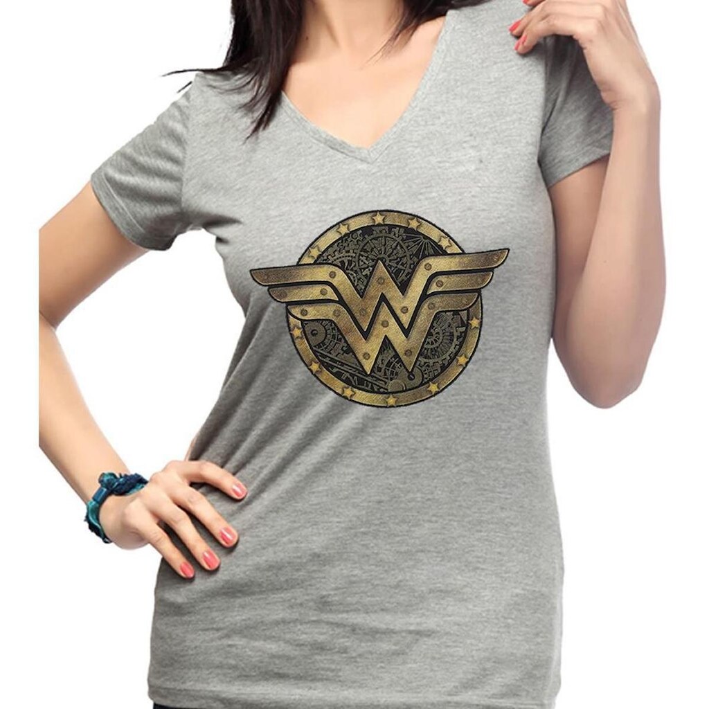 Camiseta Mulher Maravilha Wonder Woman Liga Da Justiça