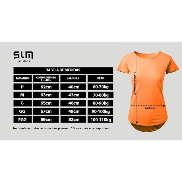 Camiseta Mullet Slim Fitness Feminina Casual Básica Conforto