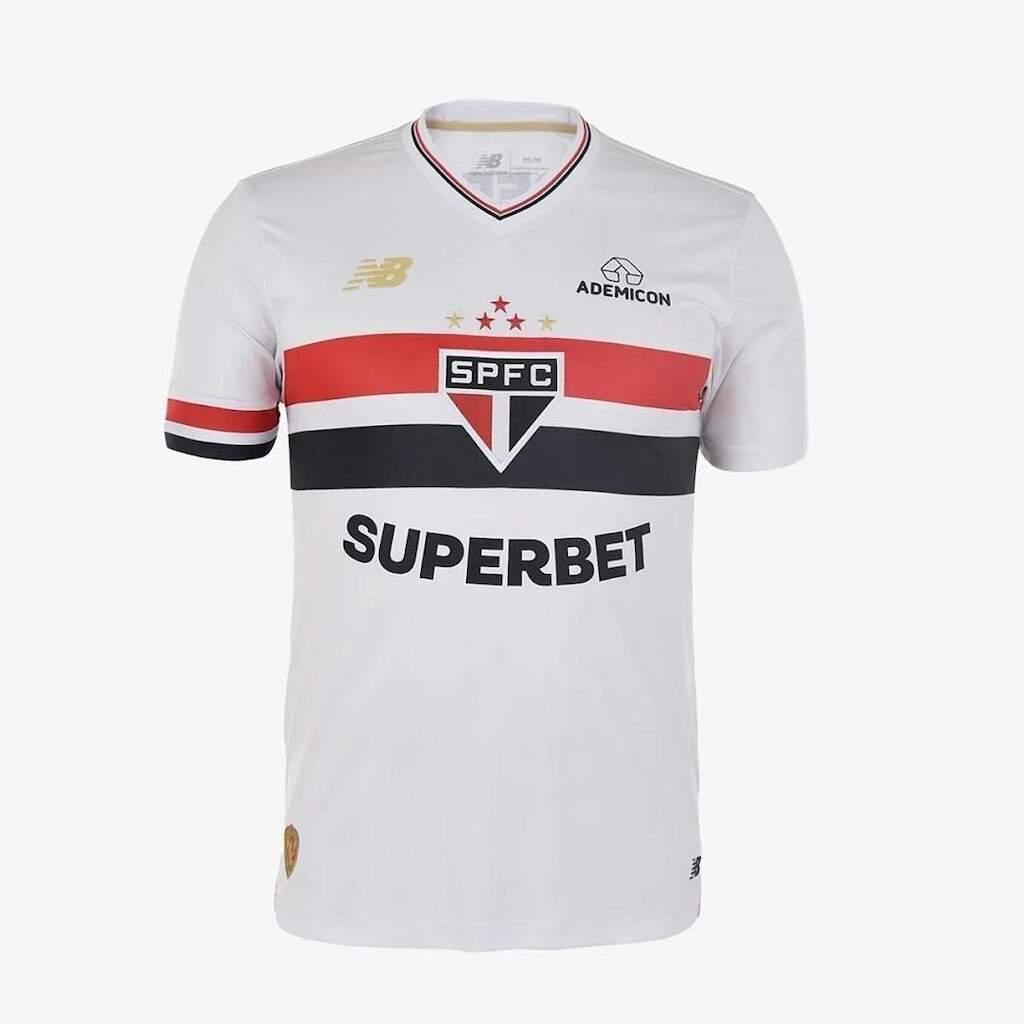 Camiseta  New Balance Home 25 Torcedor São paulo Masculino
