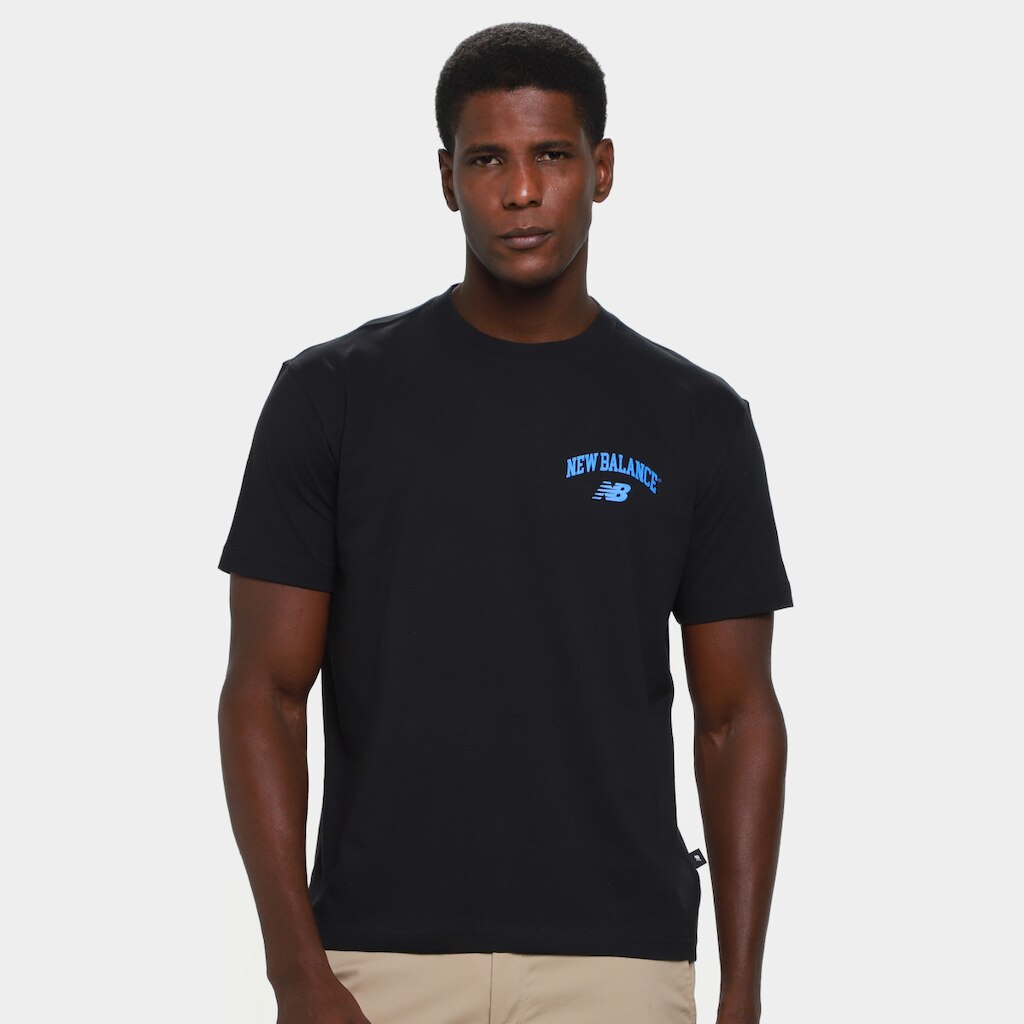 Camiseta New Balance Left Chest Logo Masculina