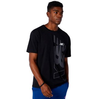 Camiseta New Balance Masculina Essential NBX Graphic Preta