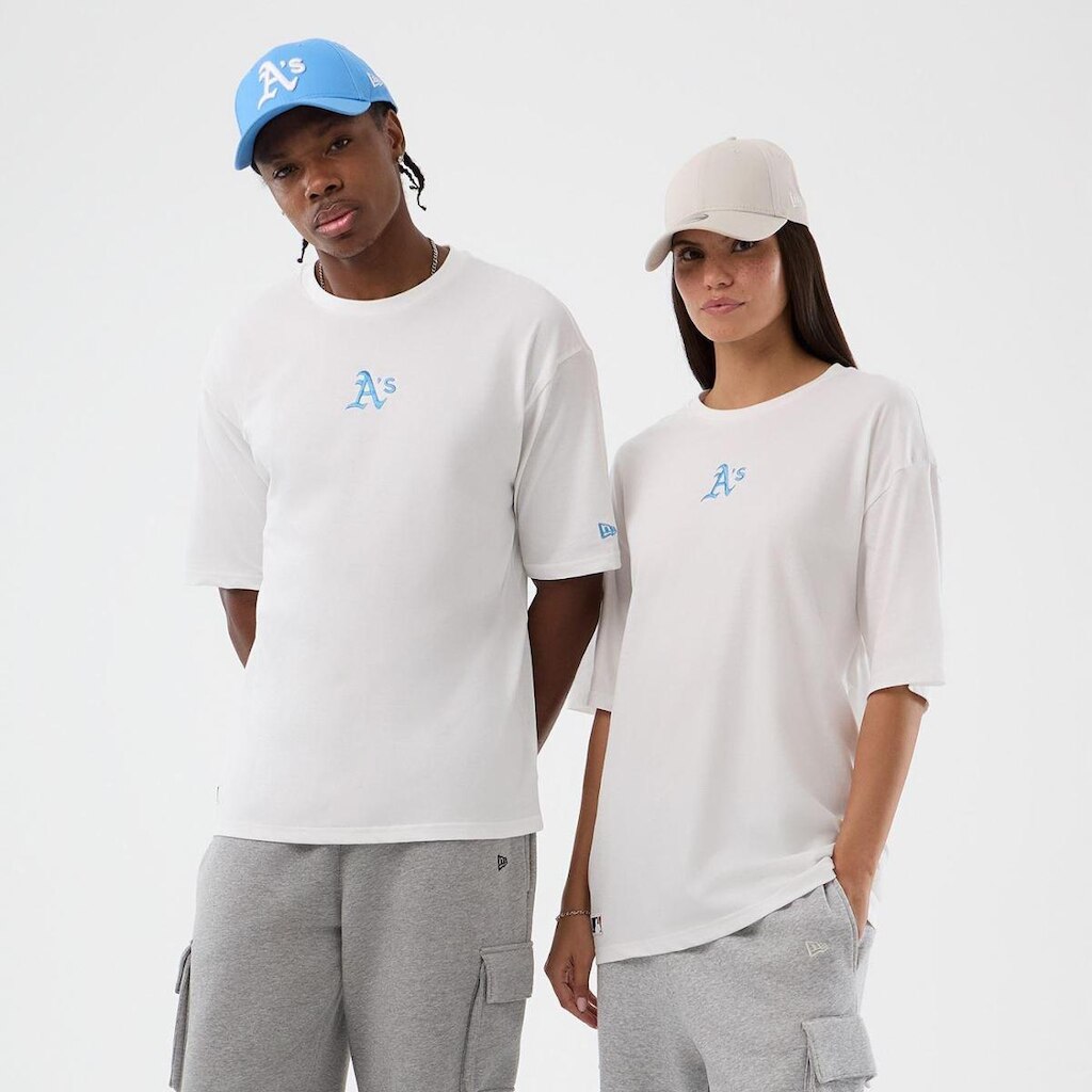 Camiseta New era MLB Midi Le Os Tee Oakath Whirab Masculino