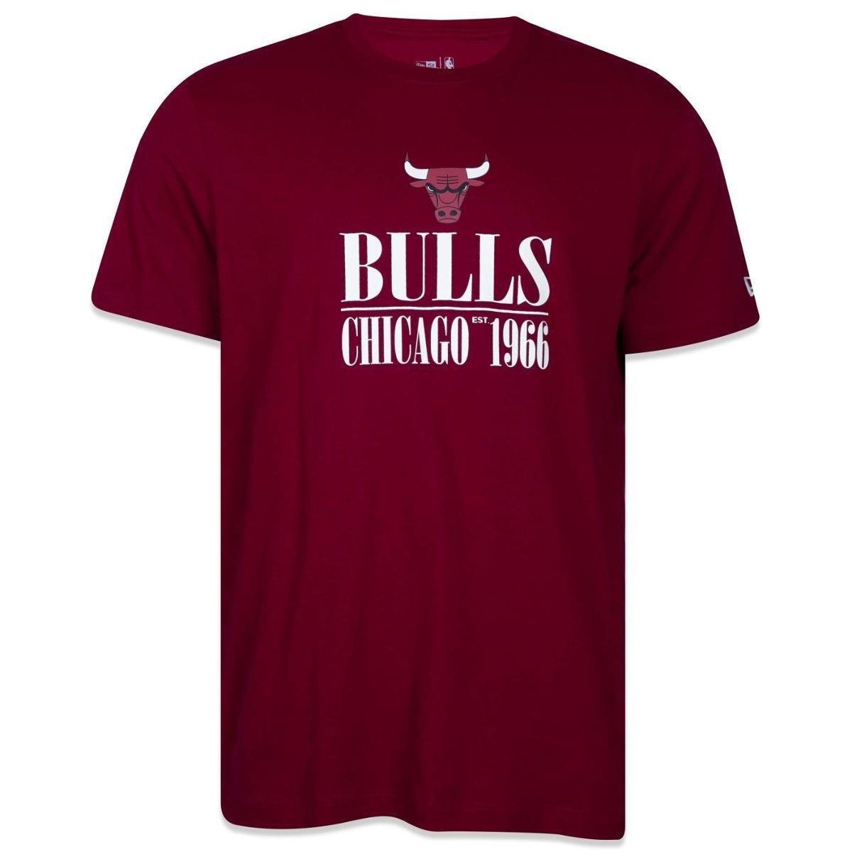CAMISETA NEW ERA REGULAR NBA CHICAGO BULLS MODERN CLASSIC MANGA CURTA - Vermelho Escuro Menor preço em CAMISETA NEW ERA REGULAR NBA CHICAGO BULLS MODERN CLASSIC MANGA CURTA - Vermelho Escuro