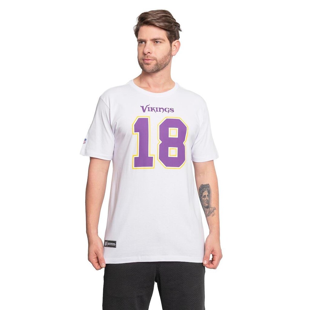 Camiseta NFL Minnesota Vikings Name Number Justin Jefferson Masculino